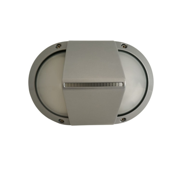 Lampe ovale Performance in Lighting 007625 Plus 280 grise/split e27